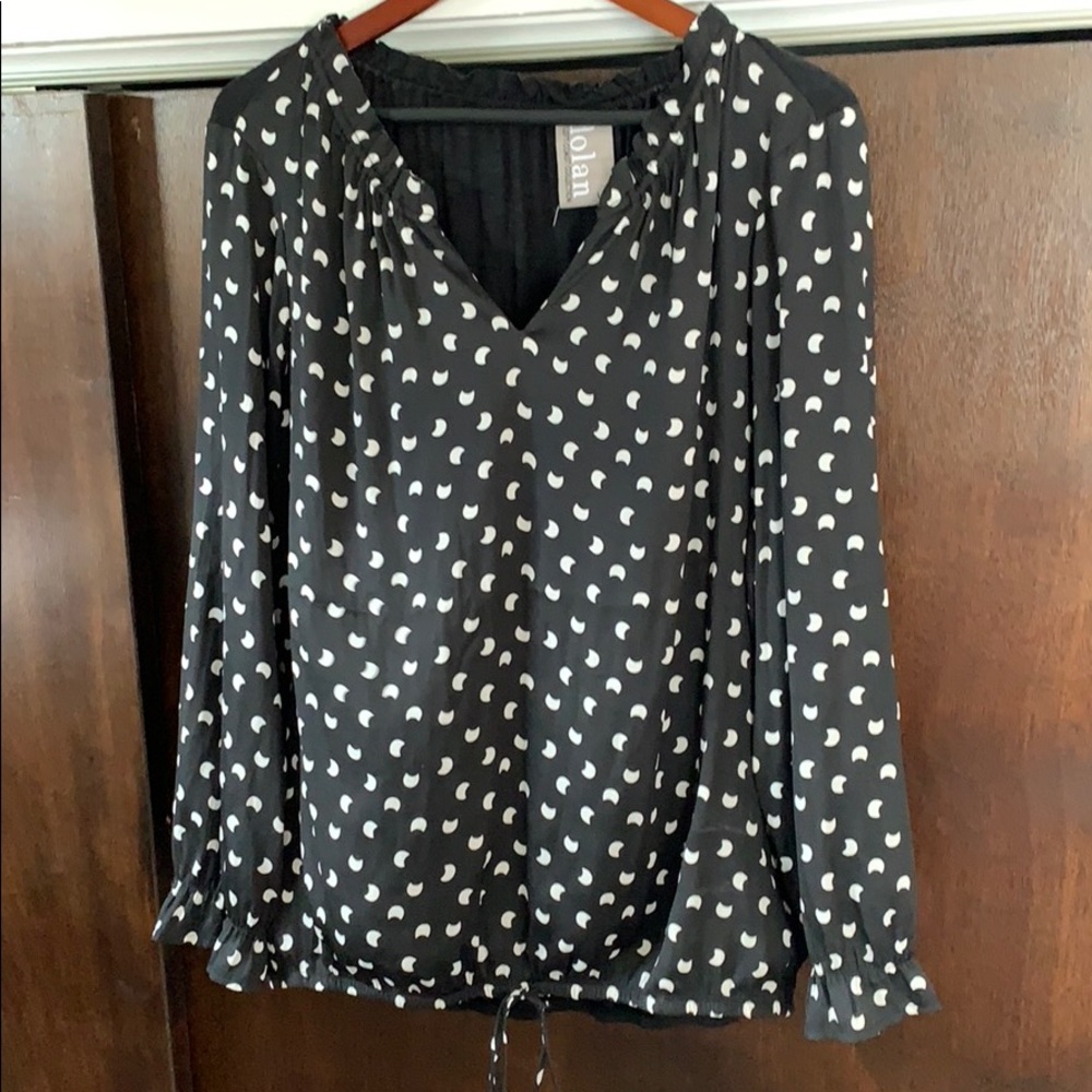 B&W Anthropologie Top